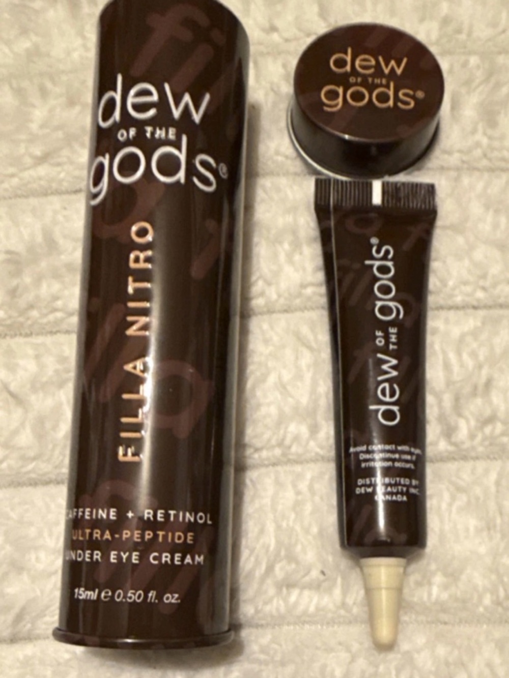 Dew of the Gods Fill A Nitro Under Eye Cream 15ml Caffeine Retinol Hydrating